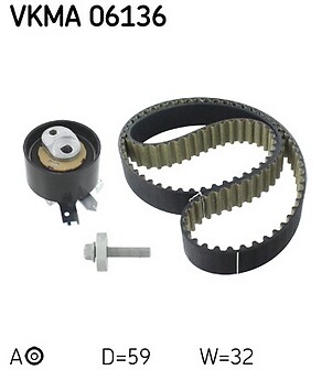 Skf timing belt kit - skf, dacia
